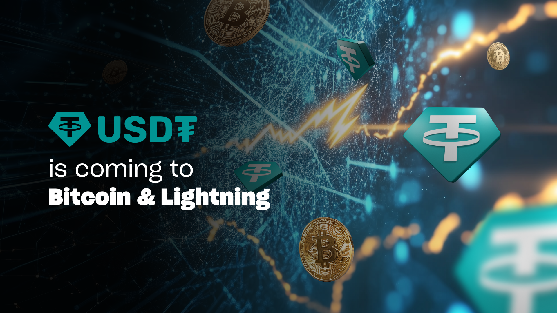 A stablecoin USDT da Tether retorna ao Bitcoin com parceria da Lightning Labs