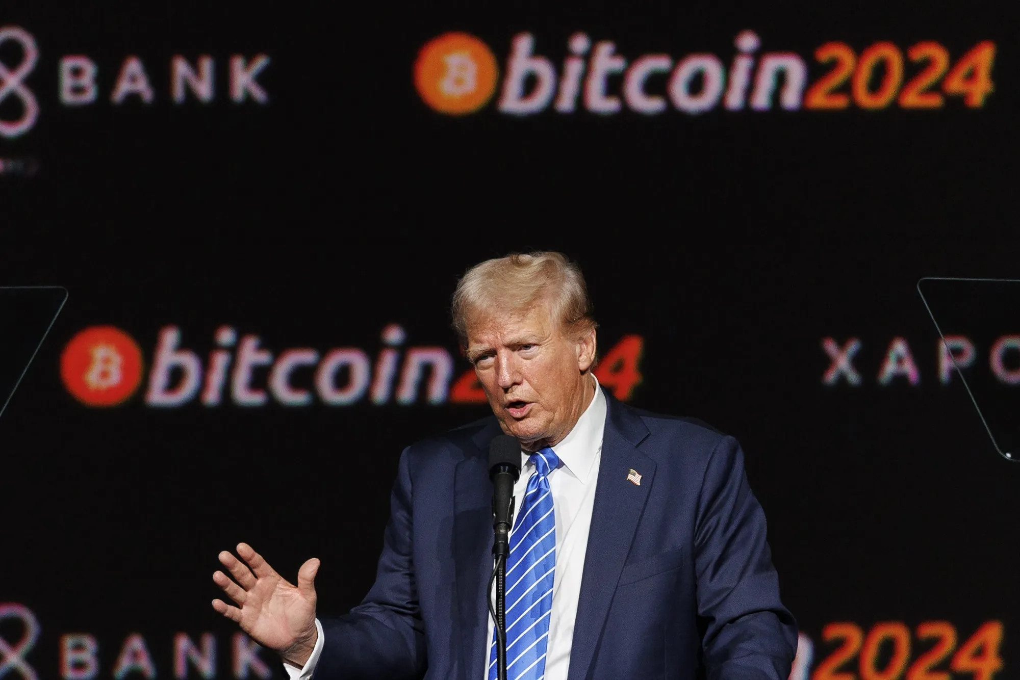 Bitcoin americano respaldado por Trump atinge 7.000 BTC conforme as participações crescem rapidamente